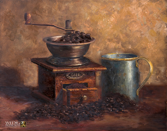 "Fresh ground coffee"   11x14 on board